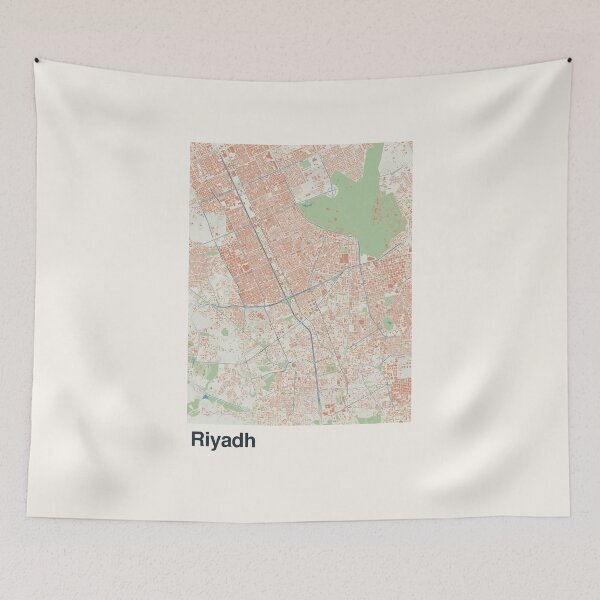 Item preview, Riyadh Minimalistic Map Art designed and sold by MapsNerd.