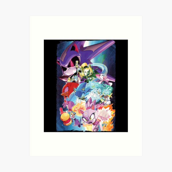 Item preview, Sonic The Hedgehog Comic Cover Illustration designed and sold by cutezodiac.