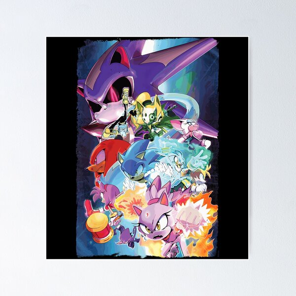 Item preview, Sonic The Hedgehog Comic Cover Illustration designed and sold by cutezodiac.