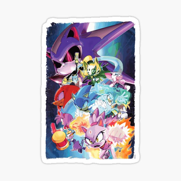 Item preview, Sonic The Hedgehog Comic Cover Illustration designed and sold by cutezodiac.