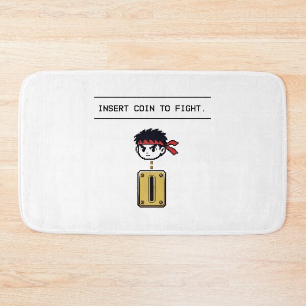 Item preview, Pixel Coin Fighter - Retro Arcade Gamer Design (White text version) designed and sold by SlightlyUnreal.