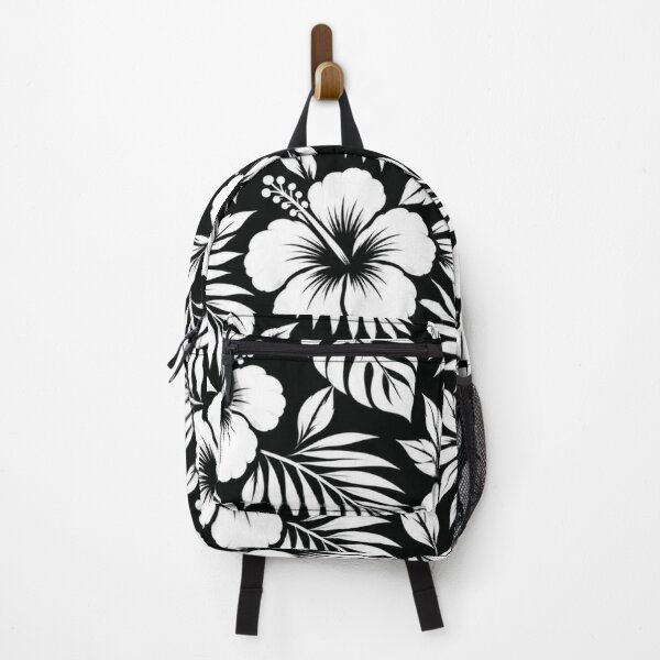 Item preview, Black & White Hibiscus – Medium Tropical Floral Pattern | +91BIRD designed and sold by Plus91BIRD.