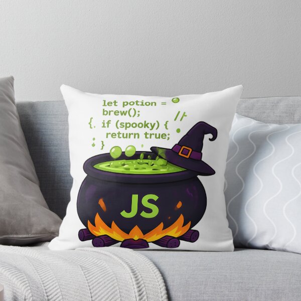 Aperçu de l'œuvre Codage d'Halloween pour une potion JavaScript créée et vendue par aysenism.