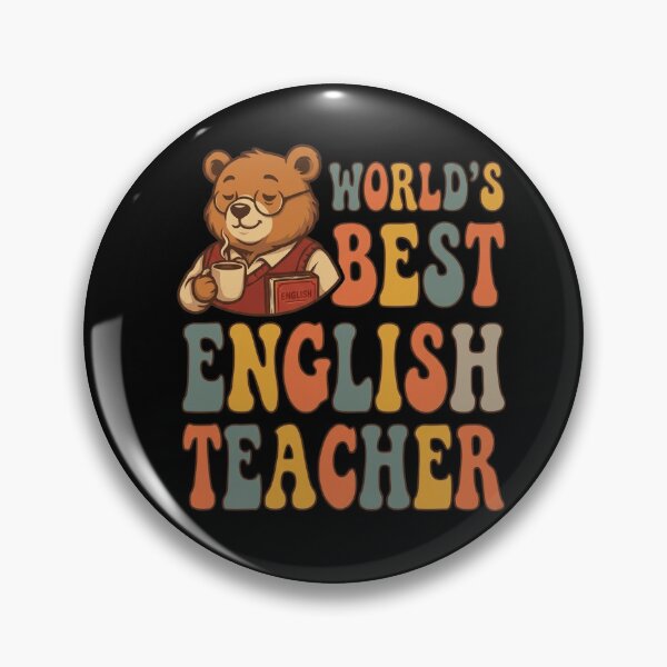 Item preview, World's Best English Teacher Retro Groovy designed and sold by ViralVector.