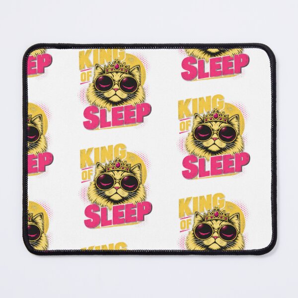 Item preview, King of Sleep Cat Illustration designed and sold by moodboardzz.