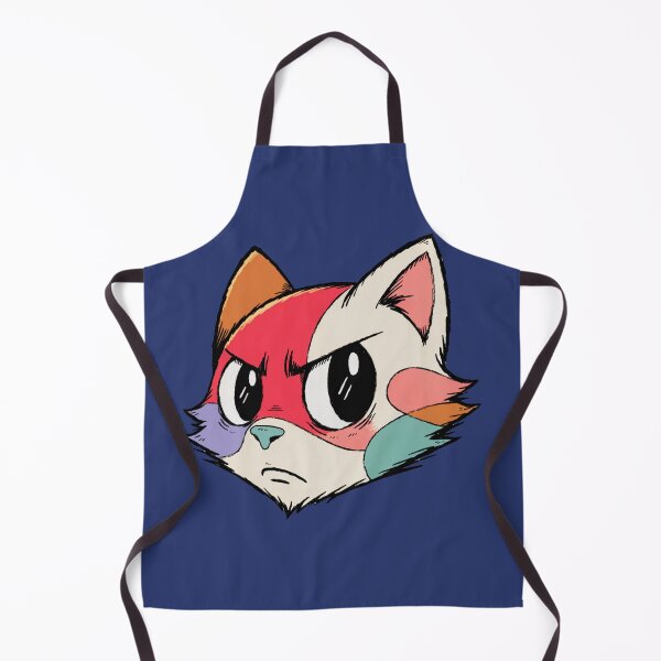 Item preview, Colorful Cute Cat Face – Playful Rainbow Feline Portrait designed and sold by Mousy17.