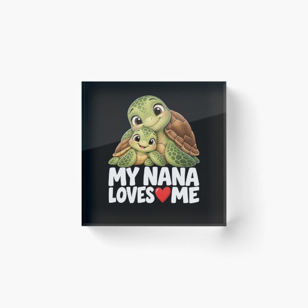 Artikelvorschau, „Meine Oma liebt mich“-T-Shirt mit Schildkrötenmotiv für Kinder – Lustiges Geschenk für Omas und Enkelkinder entworfen und verkauft von Trendably.