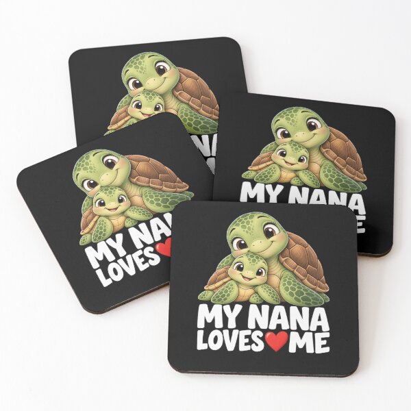 Item preview, My Nana Loves Me Kids Turtle T-Shirt – Funny Nana Gift, Grandchild Turtle Graphic Tee designed and sold by Trendably.
