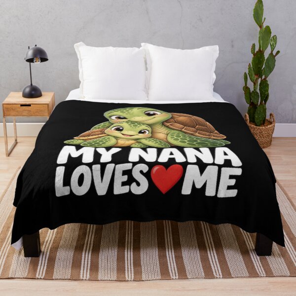 Item preview, My Nana Loves Me Kids Turtle T-Shirt – Funny Nana Gift, Grandchild Turtle Graphic Tee designed and sold by Trendably.