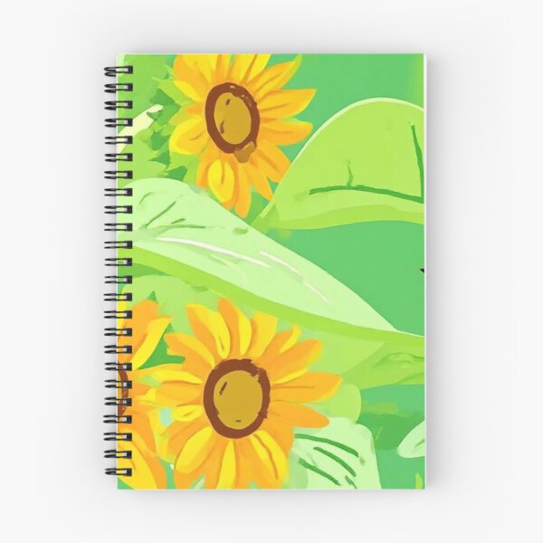 Item preview, Whimsical Sunflowers & Sparrows Garden Illustration designed and sold by BLUESKY11a.