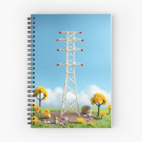 Item preview, Electricity Pylon Cute Miniature Flower Landscape Art designed and sold by Pylon-Bureau.