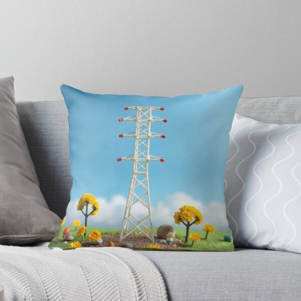 Item preview, Electricity Pylon Cute Miniature Flower Landscape Art designed and sold by Pylon-Bureau.