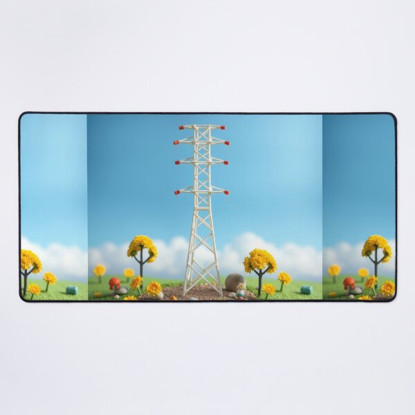 Item preview, Electricity Pylon Cute Miniature Flower Landscape Art designed and sold by Pylon-Bureau.