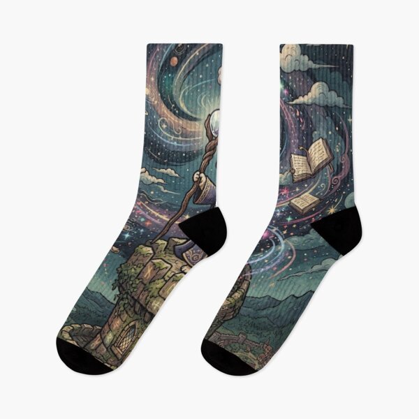 Item preview, Mystical Wizard Cat in Space designed and sold by Iampoji.