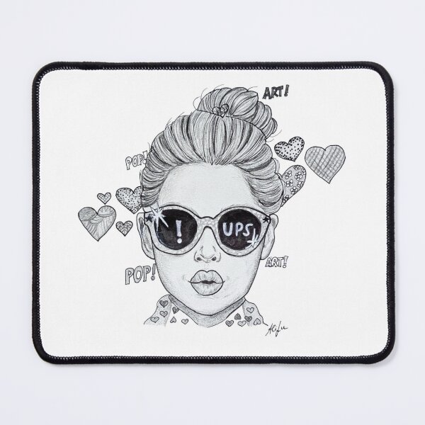 Item preview, Oopsy Daisy – Cheeky Pop Art Girl with Sunglasses designed and sold by alilu-art .