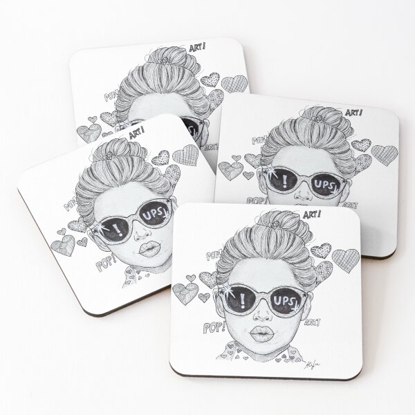 Item preview, Oopsy Daisy – Cheeky Pop Art Girl with Sunglasses designed and sold by alilu-art .