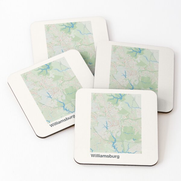 Item preview, Williamsburg Minimalistic Map Art designed and sold by MapsNerd.