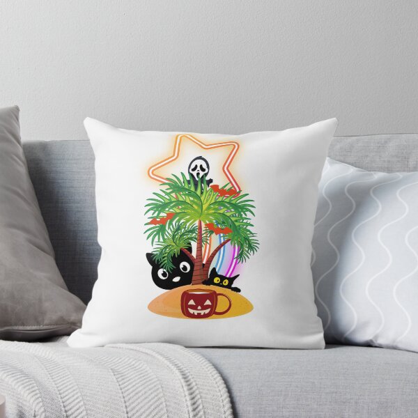 Item preview, Halloween Tropical Haunted Night – Spooky Palm Tree & Pumpkin Coffee designed and sold by Palette _Vibes.