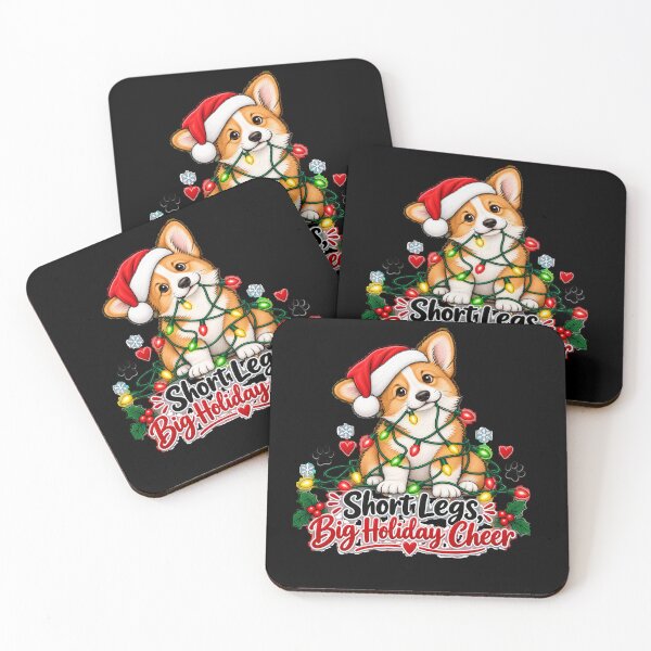 Item preview, Short Legs, Big Holiday Cheer — Christmas Corgi Illustration designed and sold by Crystal-Tree.
