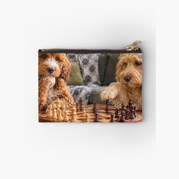 Item preview, Cockapoo Chess Match in a Cozy Living Room designed and sold by Paul Thompson Photography.