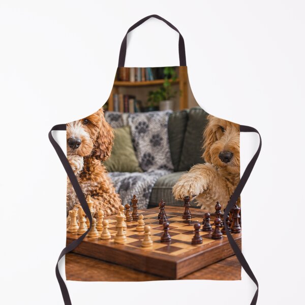 Item preview, Cockapoo Chess Match in a Cozy Living Room designed and sold by Paul Thompson Photography.