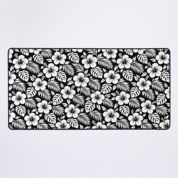 Item preview, Black & White Hibiscus – Small Tropical Floral Pattern | +91BIRD designed and sold by Plus91BIRD.