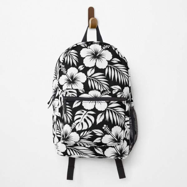 Item preview, Black & White Hibiscus – Small Tropical Floral Pattern | +91BIRD designed and sold by Plus91BIRD.