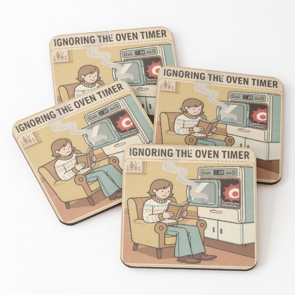 Item preview, Bureau of Ignoring the Oven Timer designed and sold by PictorialWhimsy.