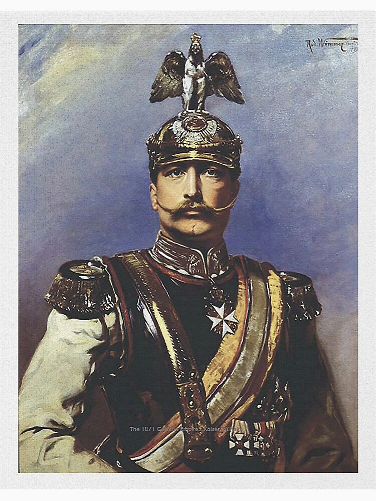Kaiser Wilhelm II with Prussian Royal Guards helmet by edsimoneit