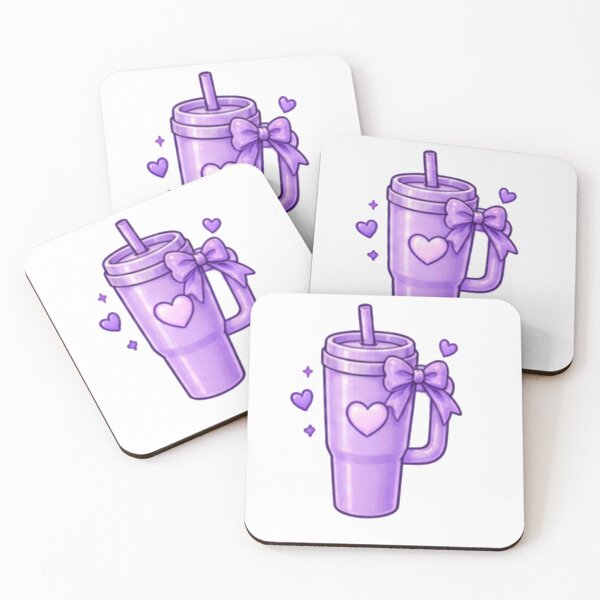 Item preview, Cute Purple Bow Tumbler Kawaii Heart Aesthetic designed and sold by Kiralemon.