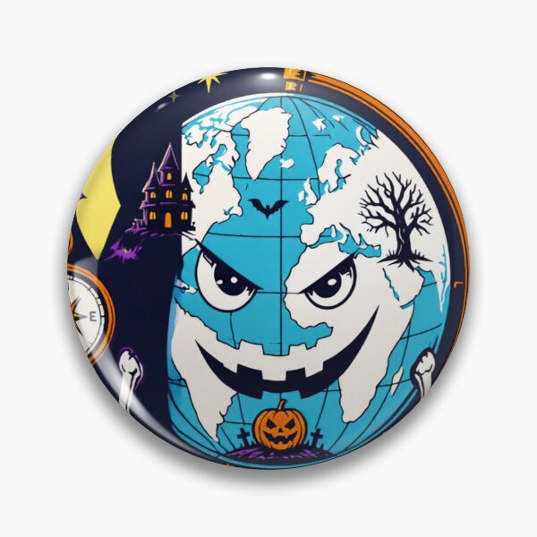 Item preview, Globes Get Ghoulish – Halloween Geography Teacher designed and sold by BachoOffBit.