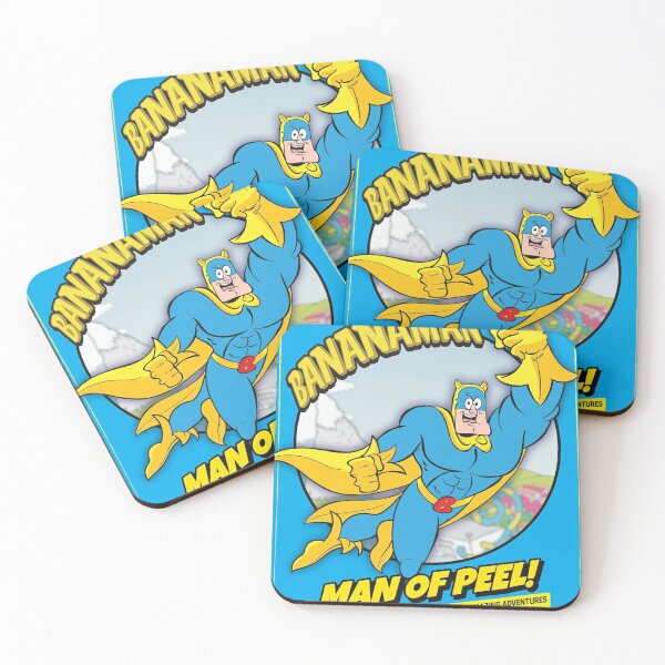 Item preview, Portada del cómic de Bananaman de Beano, póster de película vintage personalizado original. designed and sold by Cool Robot Bro..