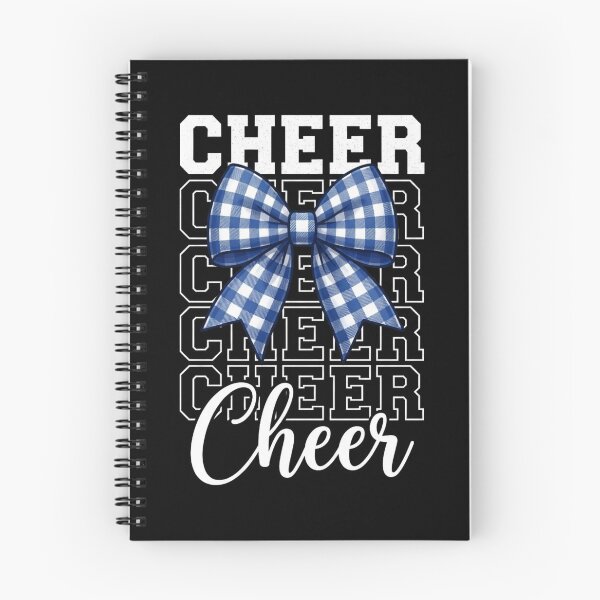 Item preview, Cheer Squad Cheerleader Girls Blue Coquette Bow Gingham T-Shirt – Cheerleader Gift, Cute Cheer Graphic Tee designed and sold by Trendably.