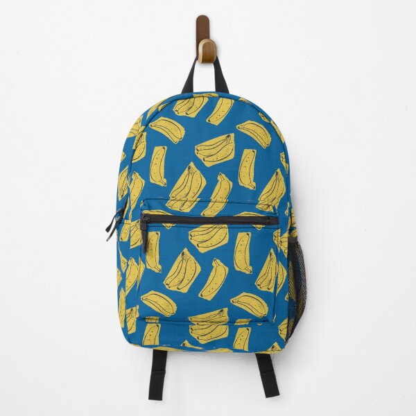 Item preview, Royal blue pop art bananas designed and sold by Anne Londez Studio.