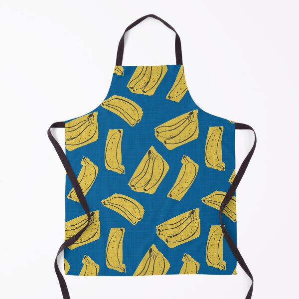 Item preview, Royal blue pop art bananas designed and sold by Anne Londez Studio.