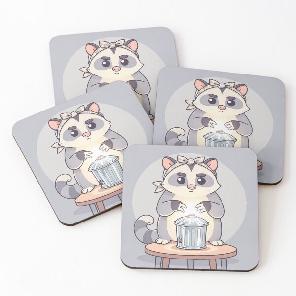 Item preview, Possum Fortune Teller Reading the Crystal Trash Ball designed and sold by PictorialWhimsy.