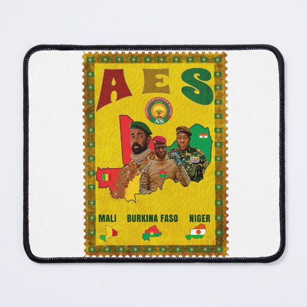 Item preview, AES Alliance of Sahel States Mali Burkina Faso Niger - Assimi Goïta, Ibrahim Traoré, and Abdourahamane Tchiani designed and sold by Youngkev-arts.