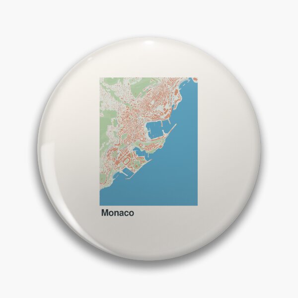 Item preview, Monaco Minimalistic Map Art designed and sold by MapsNerd.