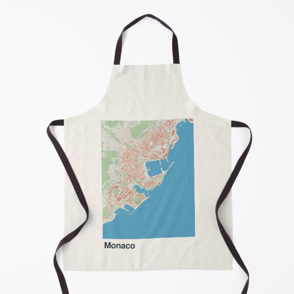 Item preview, Monaco Minimalistic Map Art designed and sold by MapsNerd.