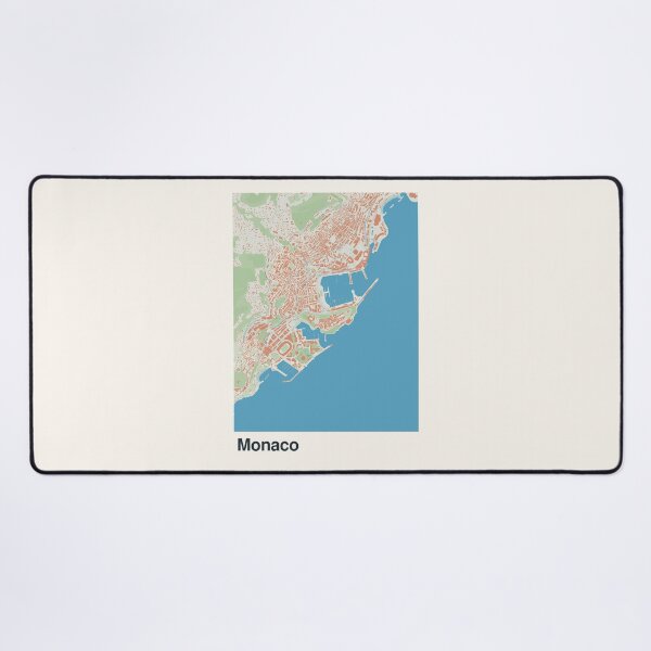 Item preview, Monaco Minimalistic Map Art designed and sold by MapsNerd.