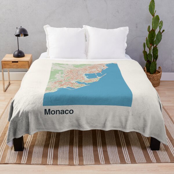 Artikelvorschau, Minimalistische Kartenkunst aus Monaco entworfen und verkauft von MapsNerd.