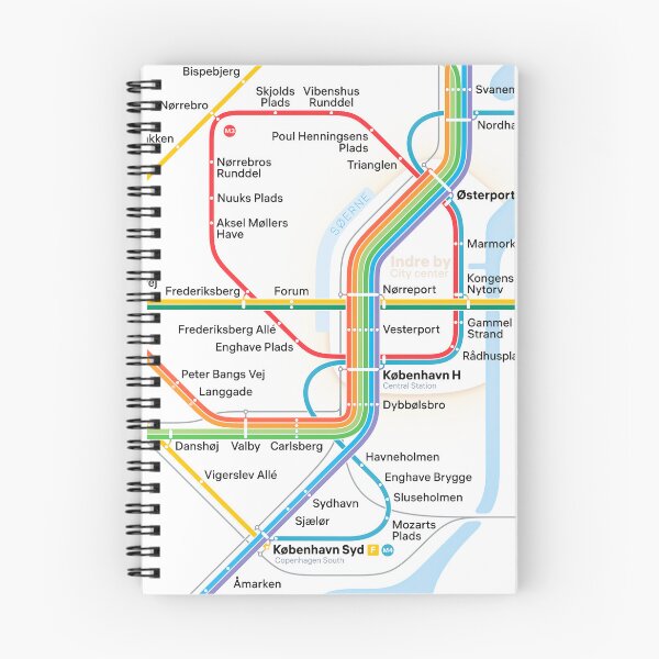 Item preview, New rapid transit map of Copenhagen designed and sold by cphtransitmap.