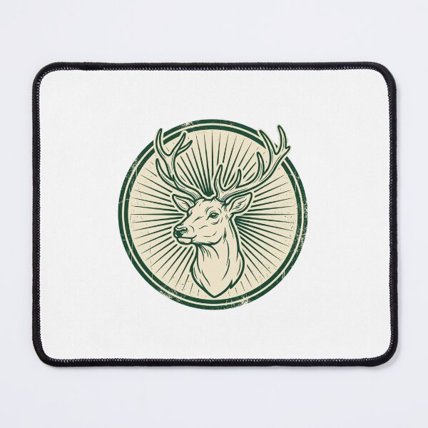Item preview, Deer Head Badge Vintage Outdoor Design designed and sold by Art Solom.