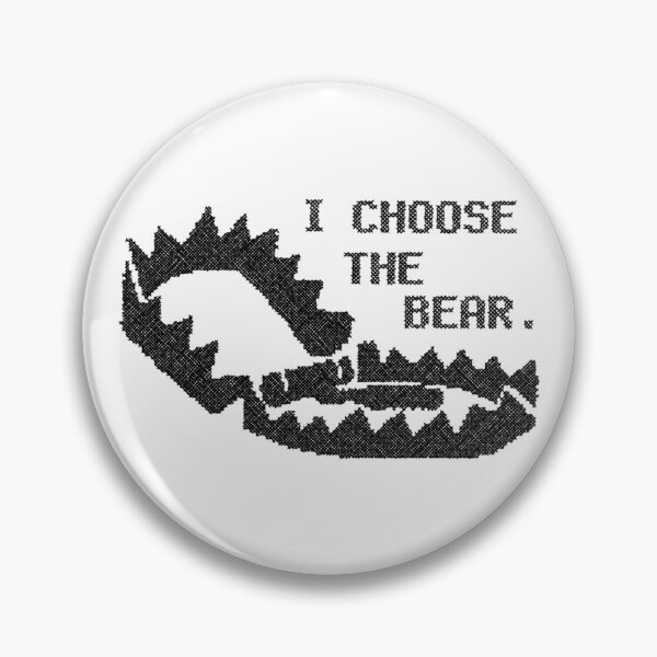 Item preview, I Choose The Bear - Cross Stitch Effect designed and sold by butterbeansktch.