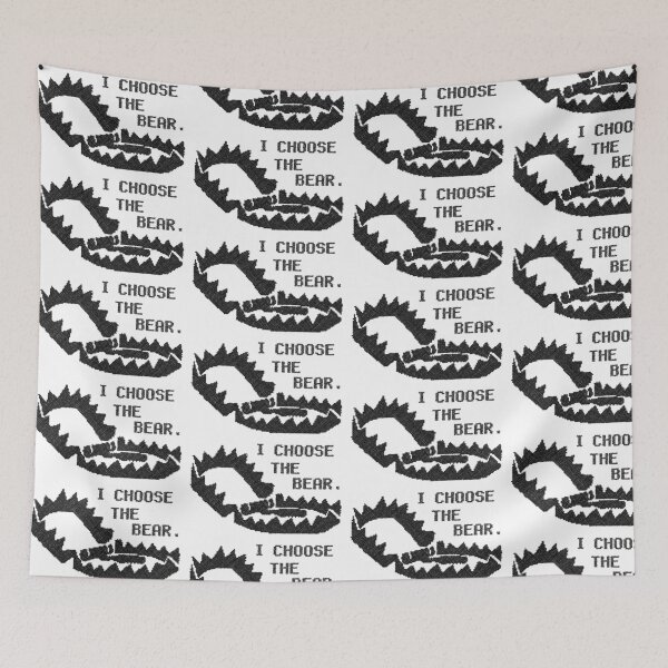 Item preview, I Choose The Bear - Cross Stitch Effect designed and sold by butterbeansktch.