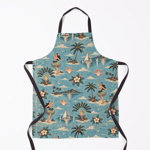 Item preview, Old Retro Hawaii – Vintage Hula & Tropical Island Pattern | +91BIRD designed and sold by Plus91BIRD.