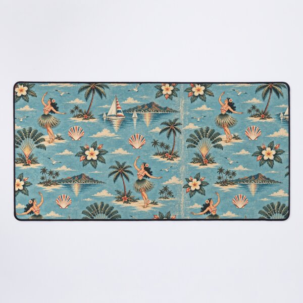 Item preview, Old Retro Hawaii – Vintage Hula & Tropical Island Pattern | +91BIRD designed and sold by Plus91BIRD.