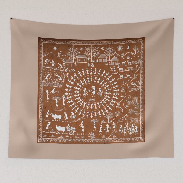 Item preview, Warli Tribal Art: Celebration of Life and Nature | Indian Art  designed and sold by Sakshiartwork.