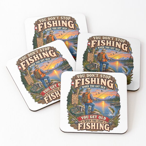 Item preview, Funny Fisherman - You Don't Stop Fishing When Old  designed and sold by Rtcraftani.