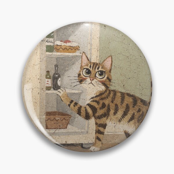 Item preview, Bengal Cat Caught Red-Pawed at the Open Fridge designed and sold by PictorialWhimsy.